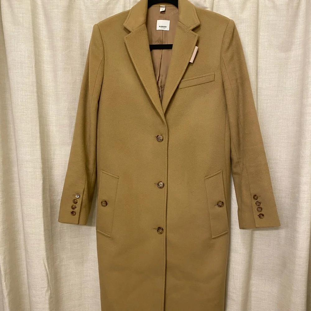 Burberry Camel Tan Wool Blend Long Coat - Picture 5 of 9